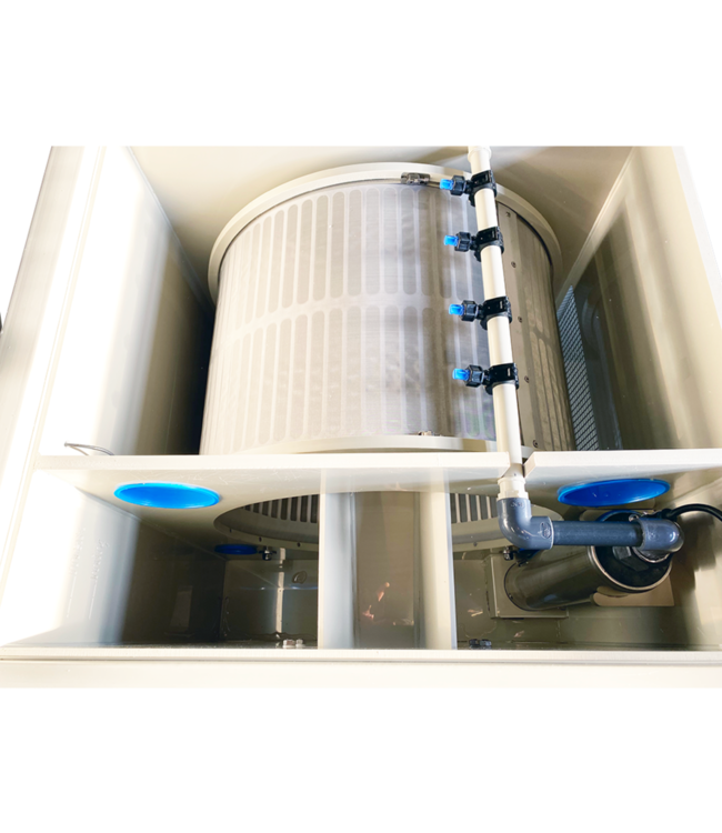 De MPF Drum 50 Trommelfilter heeft een capaciteit om 50m3 per uur te verpompen.