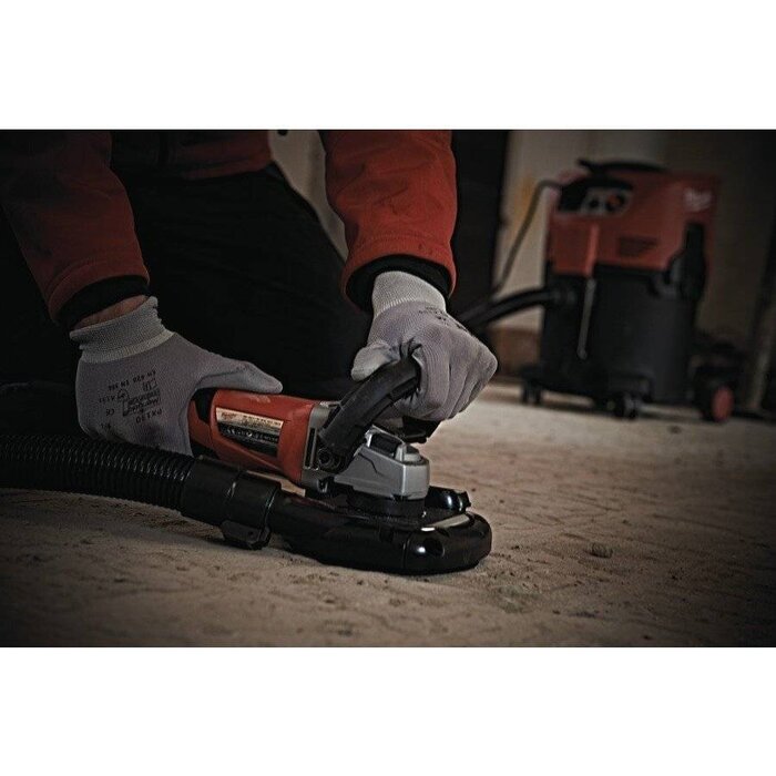 MILWAUKEE AGV 15-125XE DEG-SET  Haakse slijpmachine 125 mm 1550 Watt regelbaar met stofafzuiging voor polijsten
