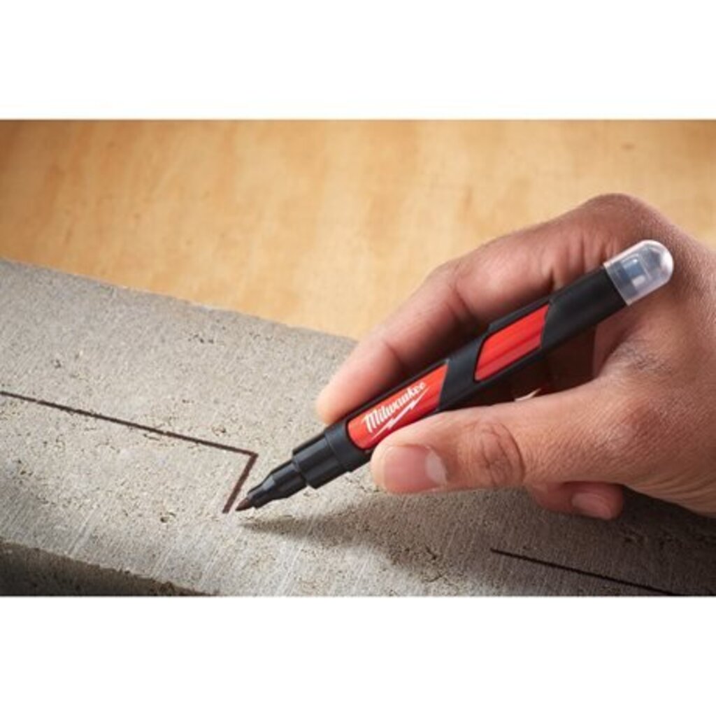 MILWAUKEE Marker INKZALL™ Fijne punt 1,0 mm zwart incl. stylus (1 stuk)