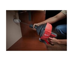 MILWAUKEE M12 BDC8 subcompacte ontstoppingsmachine met 8 mm diameter spiraalkabel