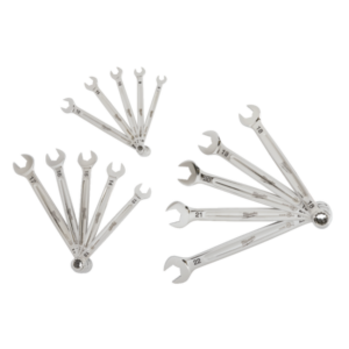 MILWAUKEE Ring-steeksleutelset MAX BITE™ (8-22 mm) (15-delig)