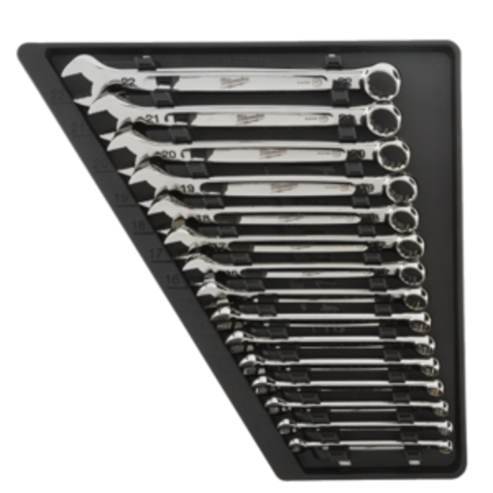 MILWAUKEE Ring-steeksleutelset MAX BITE™ (8-22 mm) (15-delig)