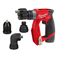 MILWAUKEE M12 FDDXKIT INSTALLATIEBOOR-/SCHROEFMACHINE MET VERWISSELBARE KOPPEN