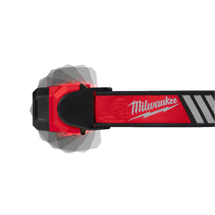 MILWAUKEE L4 HL-VIS-301 USB OPLAADBARE HI-VIS HOOFDLAMP 600 LUMEN