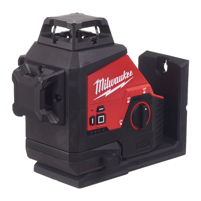 MILWAUKEE M12 3PL  driedimensionale laser met 3 groene 360° laser cirkels