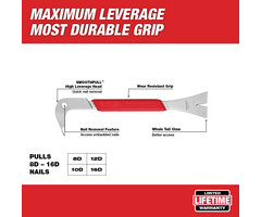 MILWAUKEE Koevoet met brede klauw 254 mm