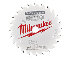 MILWAUKEE CIRKELZAAGBLAD ø165  asgat ø20