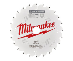 MILWAUKEE CIRKELZAAGBLAD ø216 asgat ø30