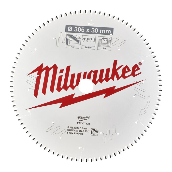 MILWAUKEE CIRKELZAAGBLAD ø305 Asgat ø30
