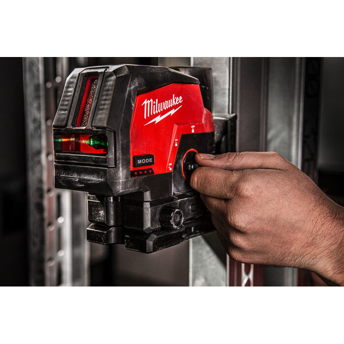 MILWAUKEE M12 CLLP GROENE KRUISLIJNLASER/LOODLASER