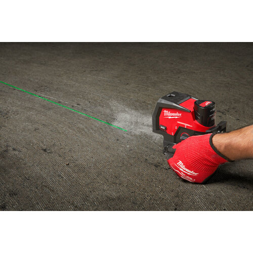 MILWAUKEE M12 CLLP GROENE KRUISLIJNLASER/LOODLASER