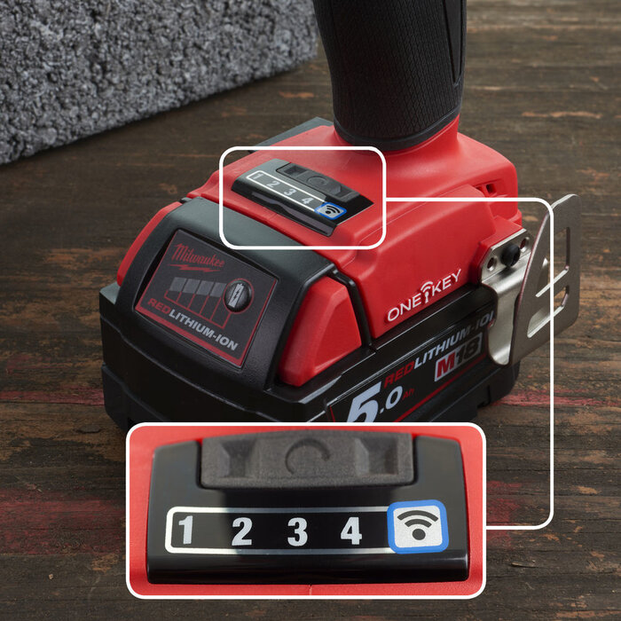 MILWAUKEE M18 ONEFHIWF12 FUEL slagmoersleutel 1/2″ high trq ONE-KEY met frictiering