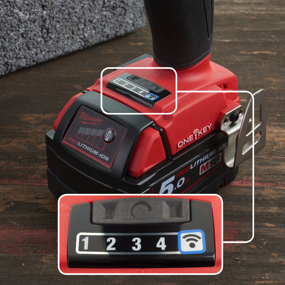 MILWAUKEE M18 ONEFHIWF12 FUEL slagmoersleutel 1/2″ high trq ONE-KEY met frictiering