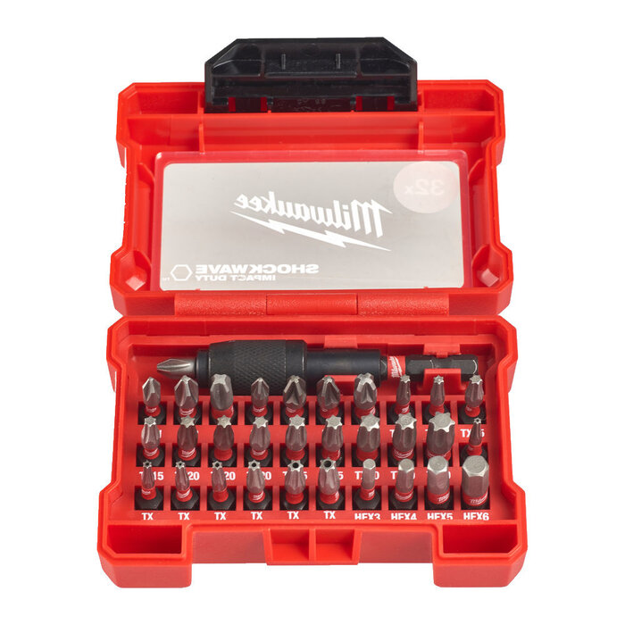 MILWAUKEE SHOCKWAVE Schroefbit Set 32-delig
