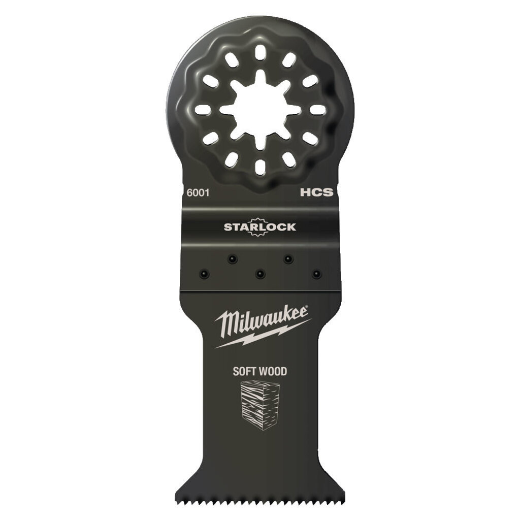 MILWAUKEE Multitool Starlock invalblad hout 35 x 42 mm