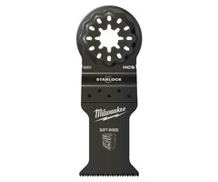 MILWAUKEE Multitool Starlock invalblad hout 35 x 42 mm