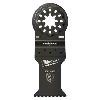 MILWAUKEE Multitool Starlock invalblad hout 35 x 42 mm