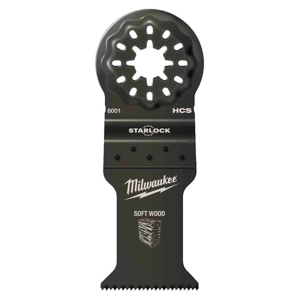 MILWAUKEE Multitool Starlock invalblad hout 35 x 42 mm