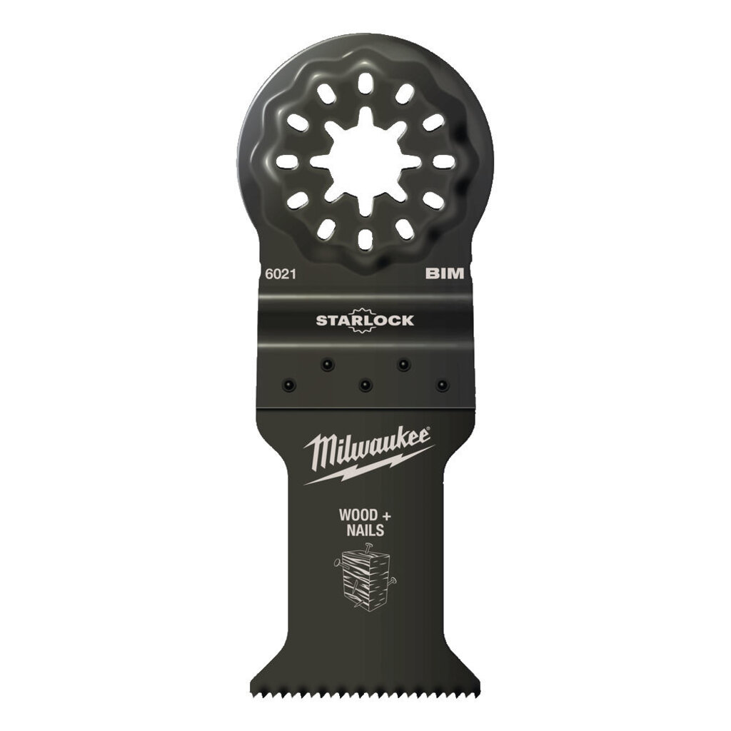 MILWAUKEE Multitool Starlock HSS Bi-metaal Zaagblad voor hout met nagels 35 x 42 mm