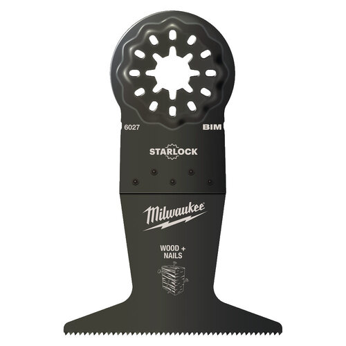 MILWAUKEE Stalock Hout met nagels 65x42 mm Bi-metalen invalzaagblad voor een langere levensduur