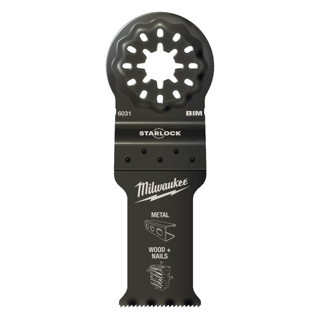 MILWAUKEE Multitool Starlock HSS Bi-metaal Zaagblad voor hout met nagels 28 x 47 mm