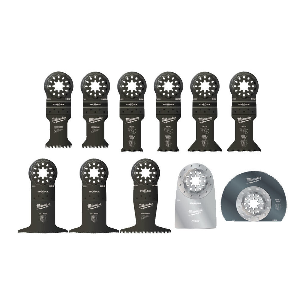 MILWAUKEE Multitool Starlock algemene bladenset (11-delig)