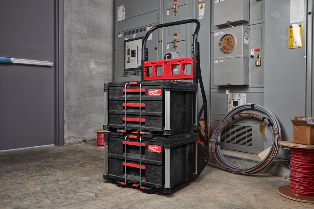 MILWAUKEE PACKOUT Gereedschapskoffer met drie lades
