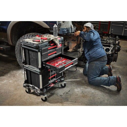 MILWAUKEE PACKOUT™ TOOLBOX MET 3 LADES