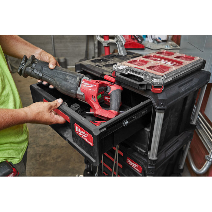 MILWAUKEE PACKOUT Gereedschapskoffer met drie lades