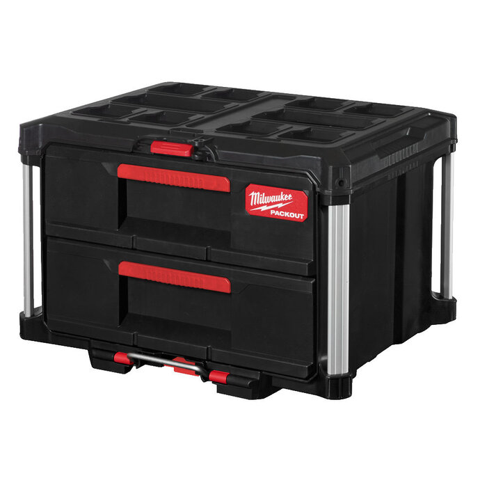 MILWAUKEE PACKOUT Gereedschapskoffer met twee lades