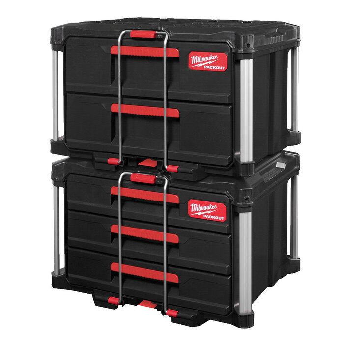 MILWAUKEE PACKOUT Gereedschapskoffer met twee lades