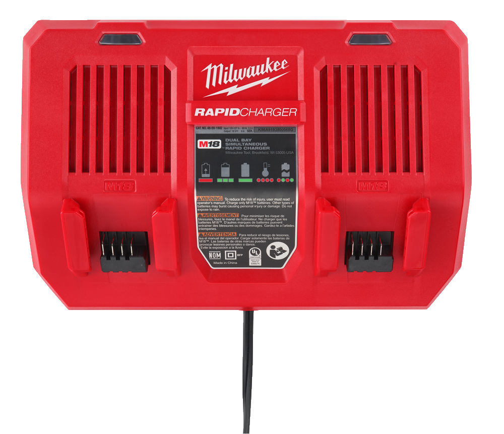 MILWAUKEE M18 DFC Dual bay snellader