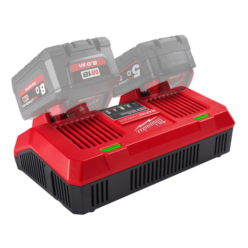 MILWAUKEE M18 DFC Dual bay snellader
