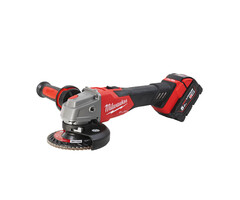MILWAUKEE M18 FSAG125XB HAAKSE SLIJPMACHINE MET SCHUIFSCHAKELAAR EN REM 125MM