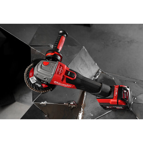 MILWAUKEE M18 FSAG125XB HAAKSE SLIJPMACHINE MET SCHUIFSCHAKELAAR EN REM 125MM