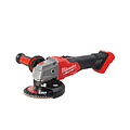 MILWAUKEE M18 FSAG125XB HAAKSE SLIJPMACHINE MET SCHUIFSCHAKELAAR EN REM 125MM