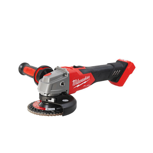 MILWAUKEE M18 FSAG125XB HAAKSE SLIJPMACHINE MET SCHUIFSCHAKELAAR EN REM 125MM