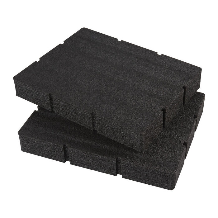 MILWAUKEE FOAM INLAY VOOR PACKOUT™ GEREEDSCHAPSKISTEN MET TWEE LADES