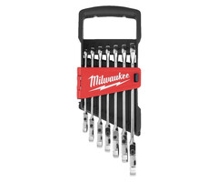 MILWAUKEE MAX BITE™ Metrische Flex Steek Ratelsleutel Set (7-delig)