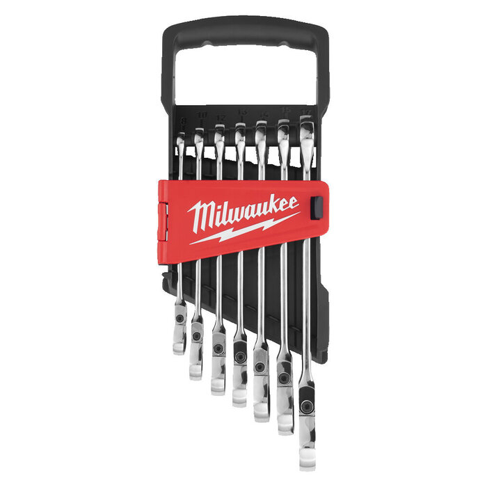 MILWAUKEE MAX BITE™ Metrische Flex Steek Ratelsleutel Set (7-delig)