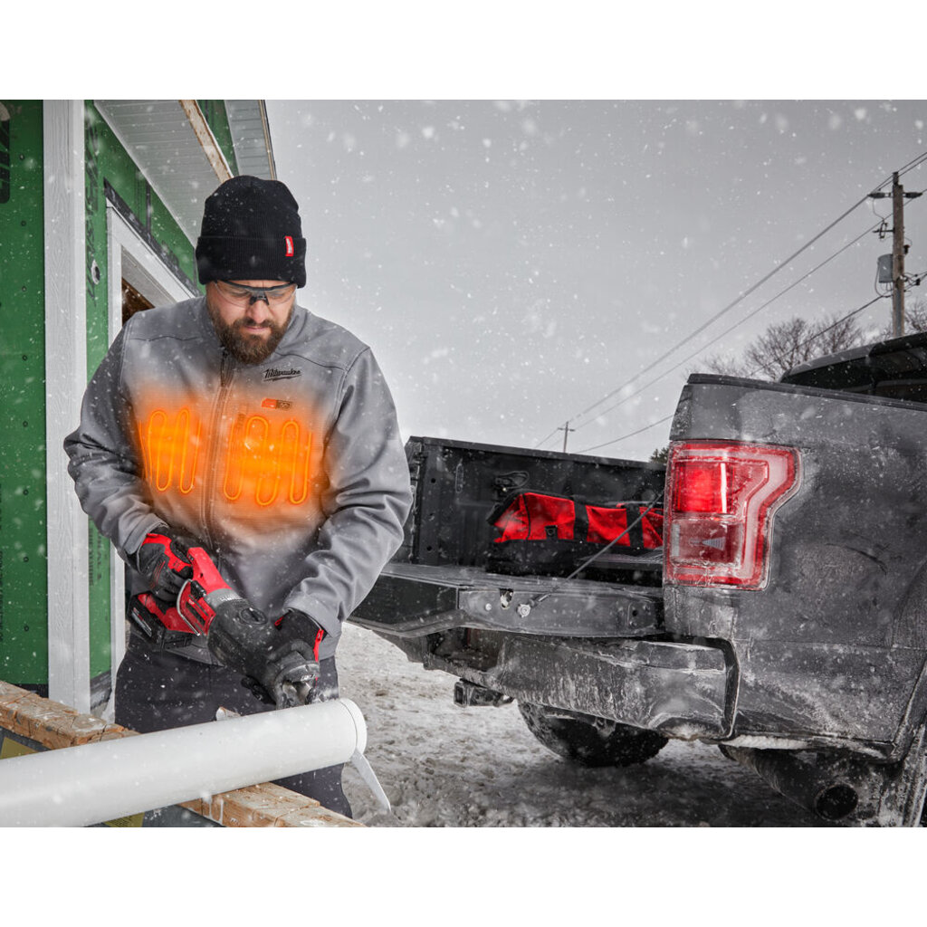 MILWAUKEE M12 HJGREY5-0 VERWARMDE JAS GRIJS XL