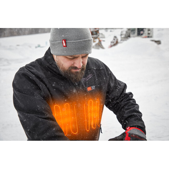 MILWAUKEE  M12 HJBL5-0 VERWARMDE JAS ZWART