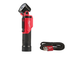 MILWAUKEE L4 PWL-301 USB OPLAADBARE WERKLAMP MET DRAAIBARE KOP 500 LUMEN