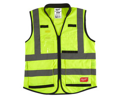 MILWAUKEE VEILIGHEIDSHESJE PREMIUM HI-VIS KLASSE 2 GEEL