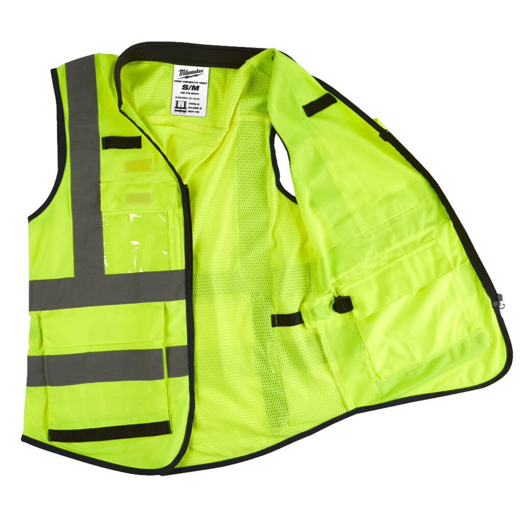 MILWAUKEE VEILIGHEIDSHESJE PREMIUM HI-VIS KLASSE 2 GEEL