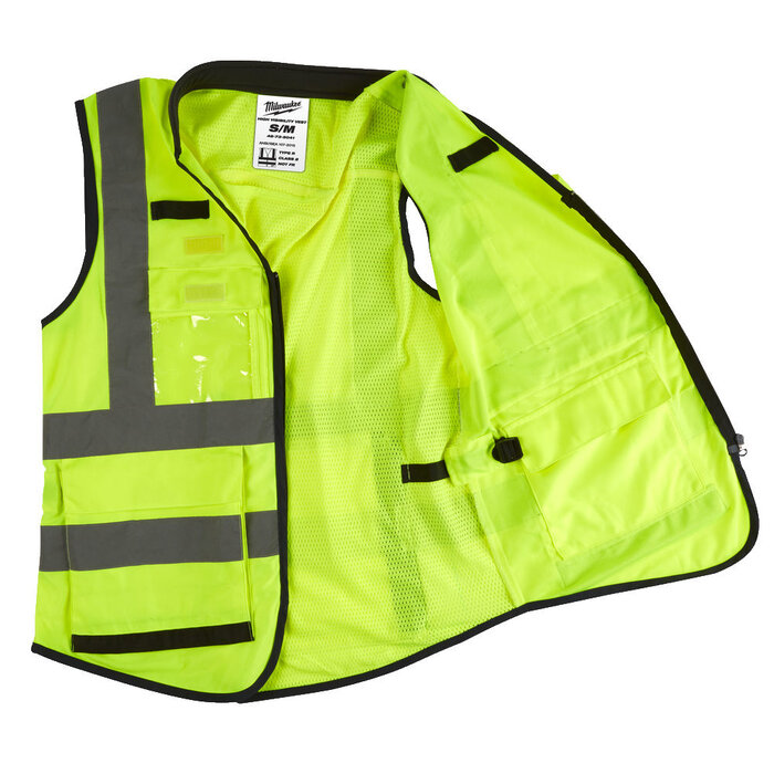 MILWAUKEE VEILIGHEIDSHESJE PREMIUM HI-VIS KLASSE 2 GEEL