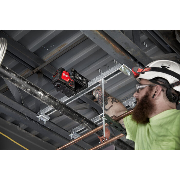 MILWAUKEE L4 CLLP-301C USB Oplaadbare groene kruislijn/-loodlaser