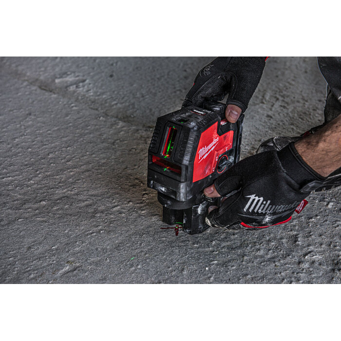 MILWAUKEE L4 CLLP-301C USB Oplaadbare groene kruislijn/-loodlaser
