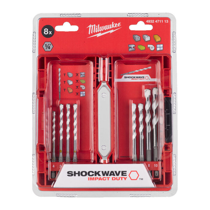 MILWAUKEE BORENSET MULTIMATERIAAL