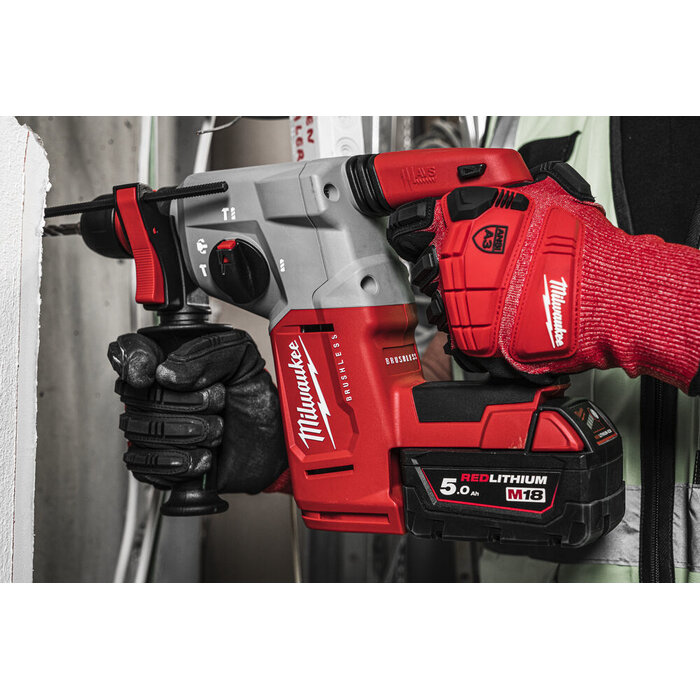 MILWAUKEE M18 BLHX Koolborstelloze 4-standen SDS-PLUS hamer met FIXTEC
